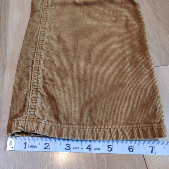 JC Penney (jcp) Corduroy Pants Men's TAG 36X32 (36x30) Slim Straight Brown Tan - Picture 12 of 14